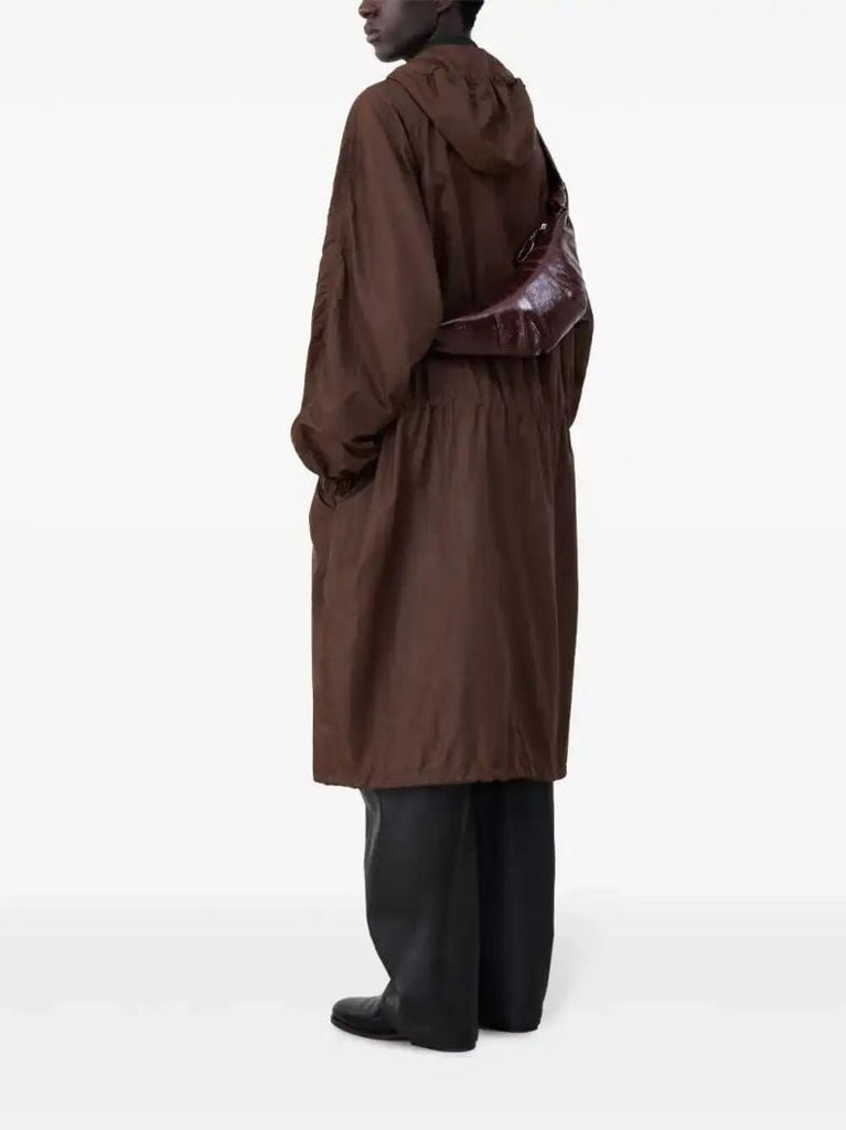 Brown Croissant Shoulder Bag