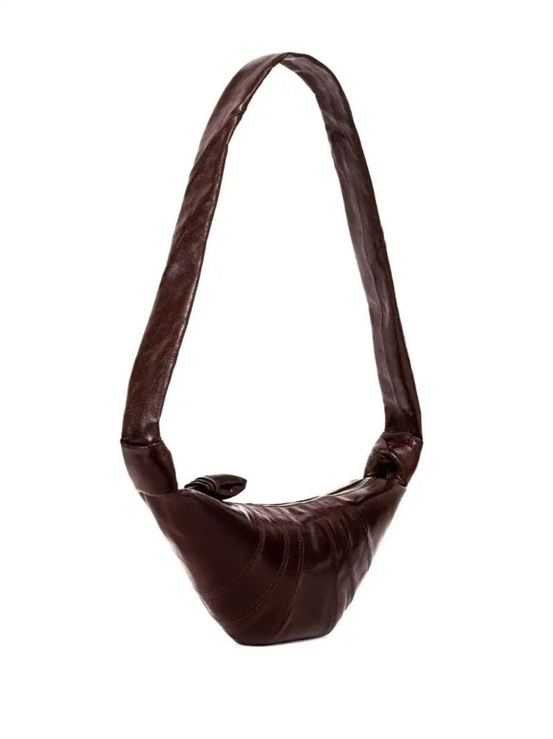 Brown Croissant Shoulder Bag