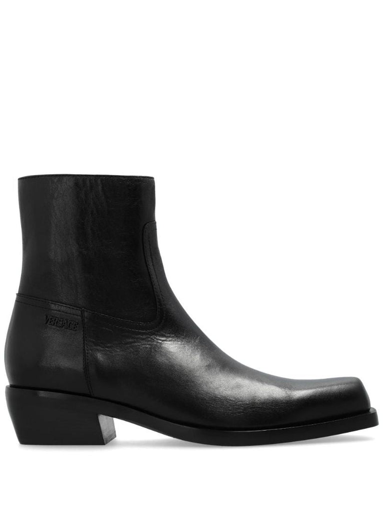 Black Luciano 50 Leather Boots