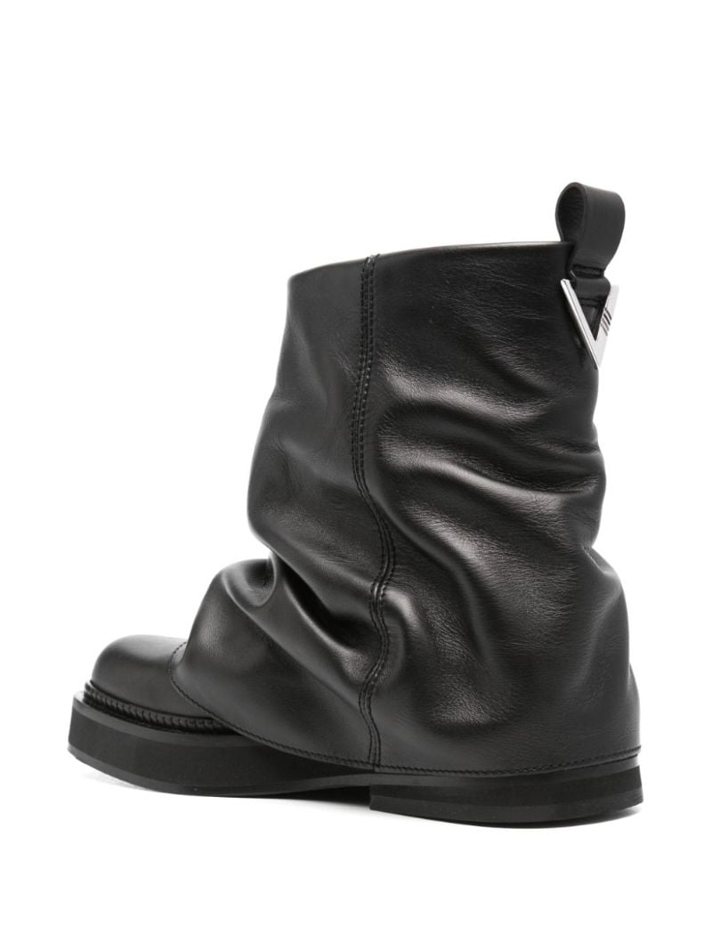 Black Mini Robin Leather Boots