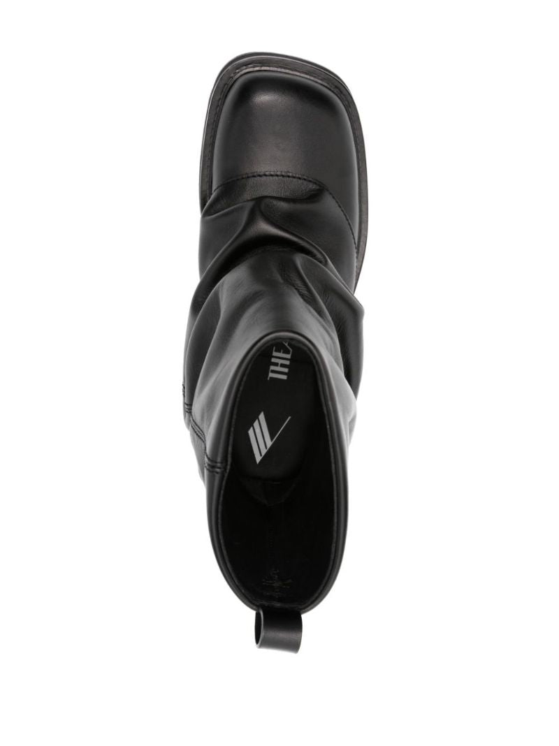 Black Mini Robin Leather Boots