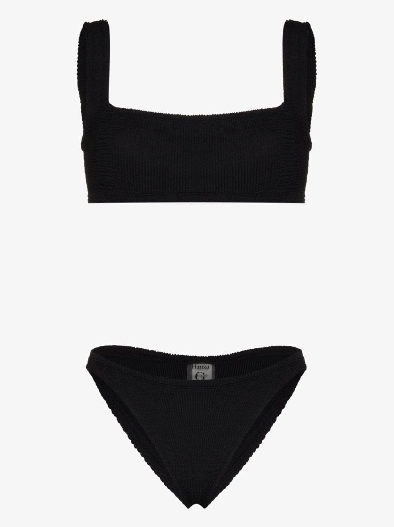 Black Xandra Crinkle Bikini