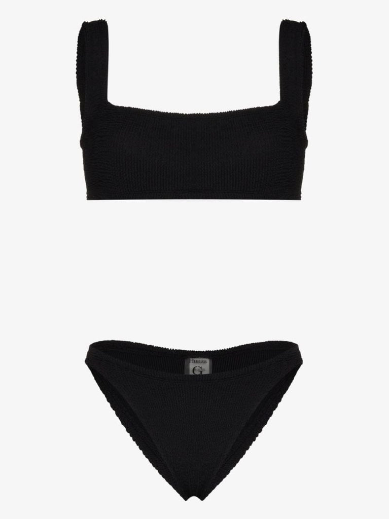 Black Xandra Crinkle Bikini