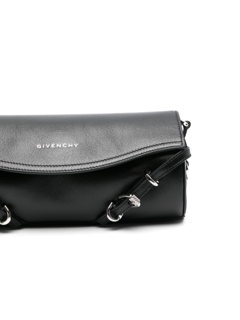 Black Voyou Roller Messenger Bag