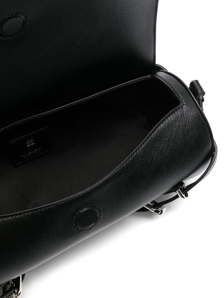 Black Voyou Roller Messenger Bag