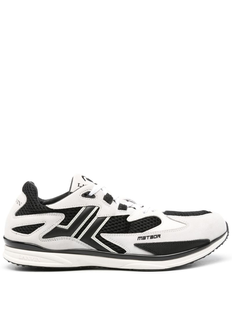 Black and White Meteor Panelled Sneakers