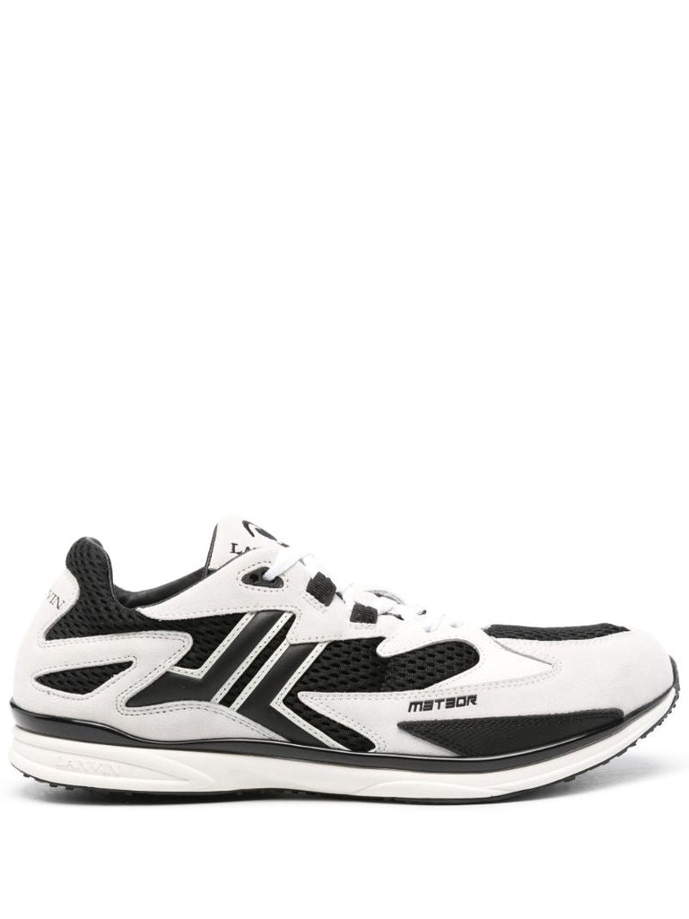 Black and White Meteor Panelled Sneakers