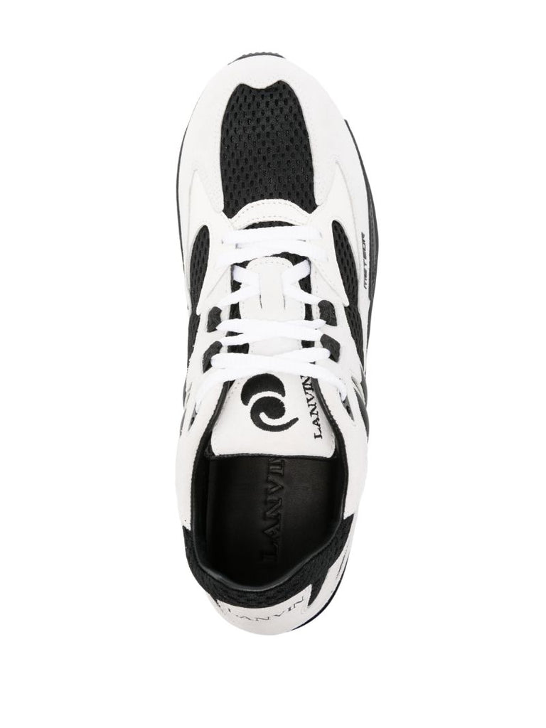 Black and White Meteor Panelled Sneakers