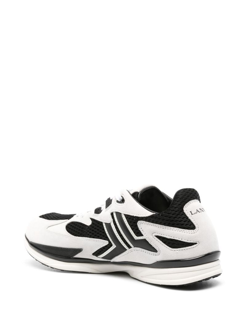 Black and White Meteor Panelled Sneakers