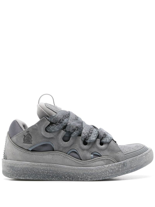 Grey Curb Suede Sneakers