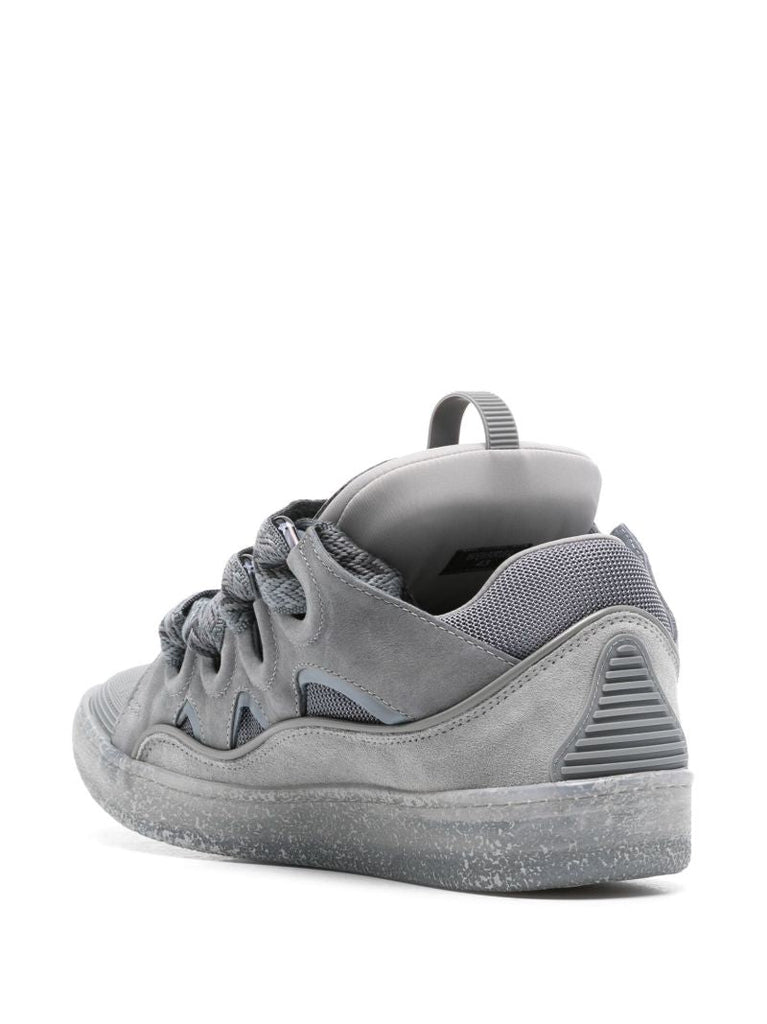 Grey Curb Suede Sneakers