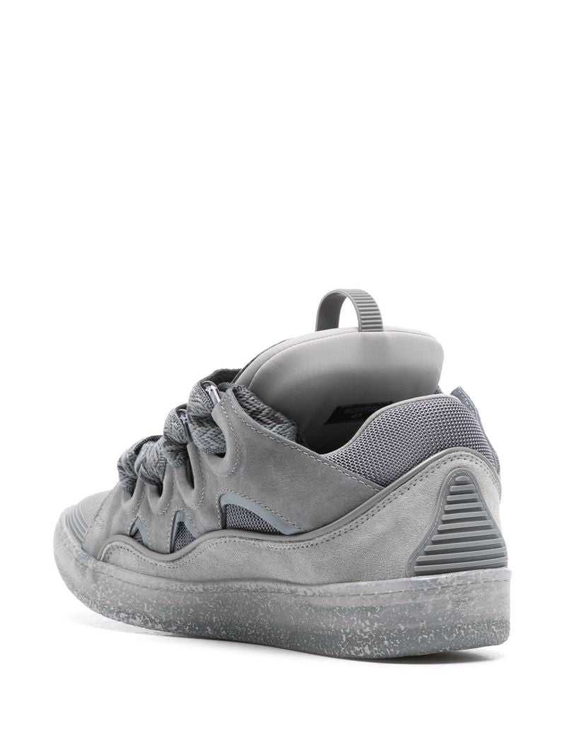 Grey Curb Suede Sneakers