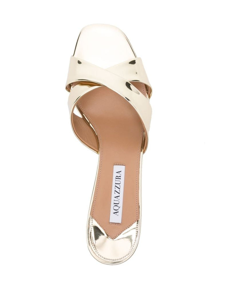 Gold Divine 50 Leather Mules