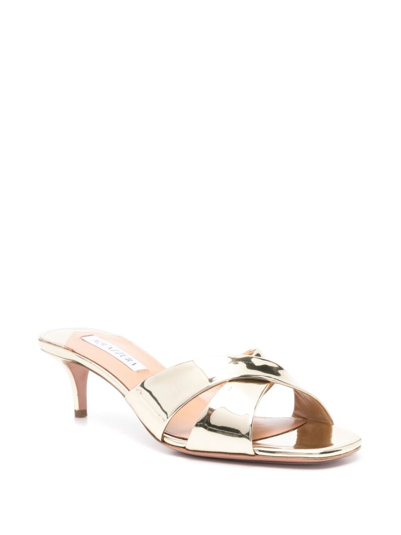 Gold Divine 50 Leather Mules