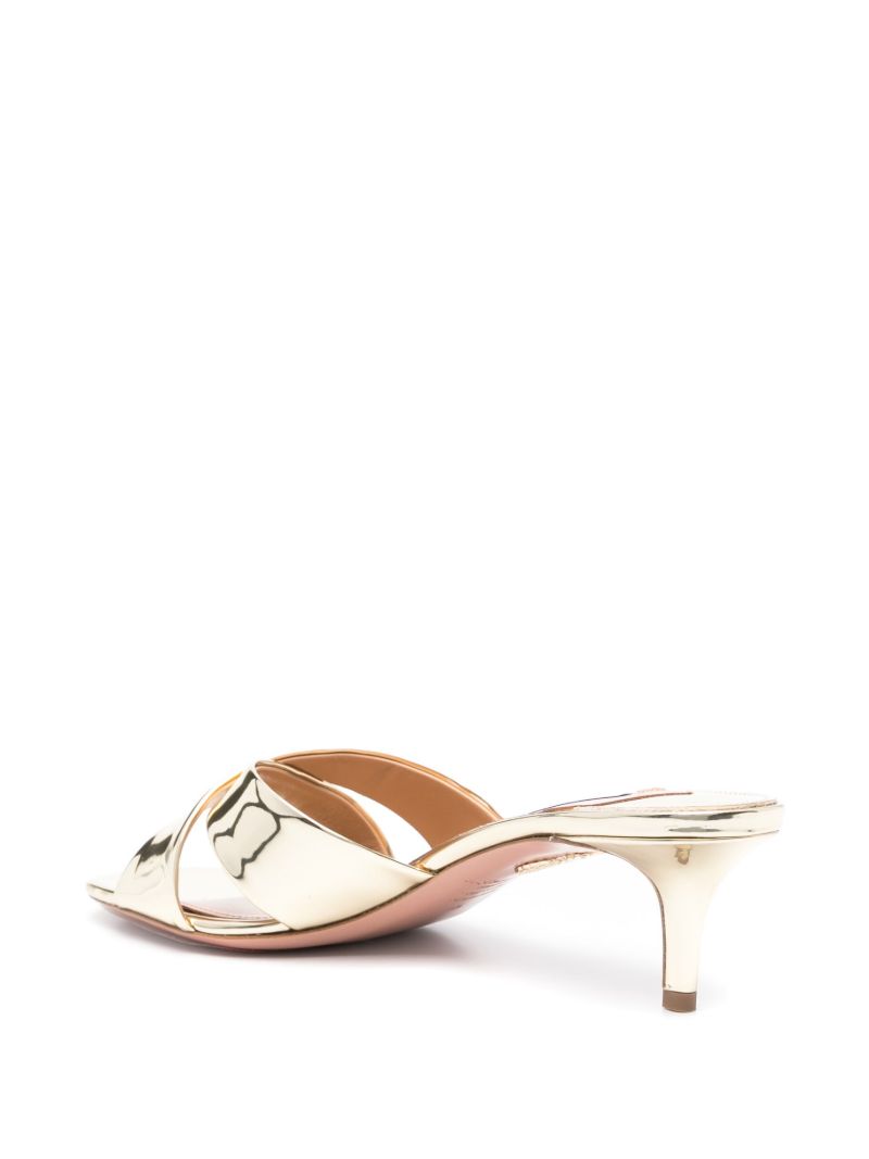 Gold Divine 50 Leather Mules