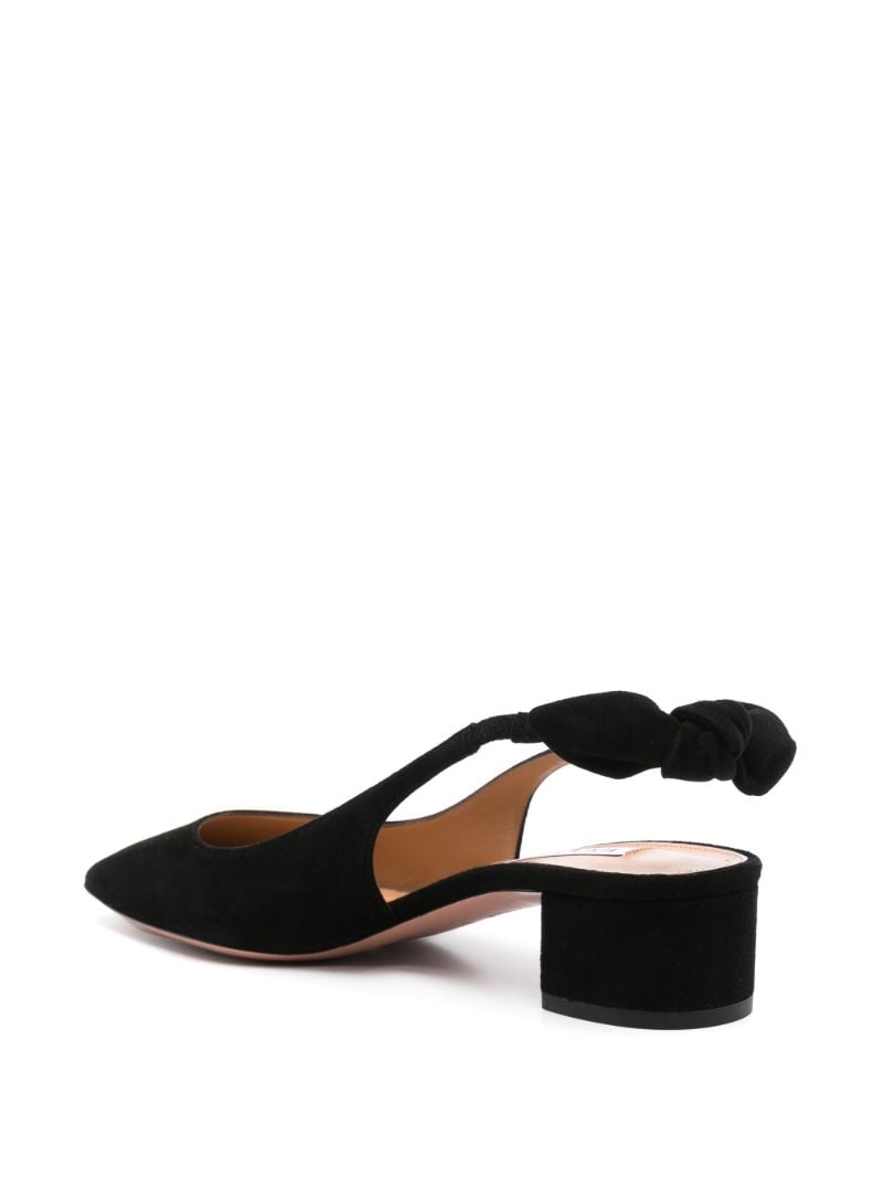 Black Very Bow Tie 35 Suede Pumps