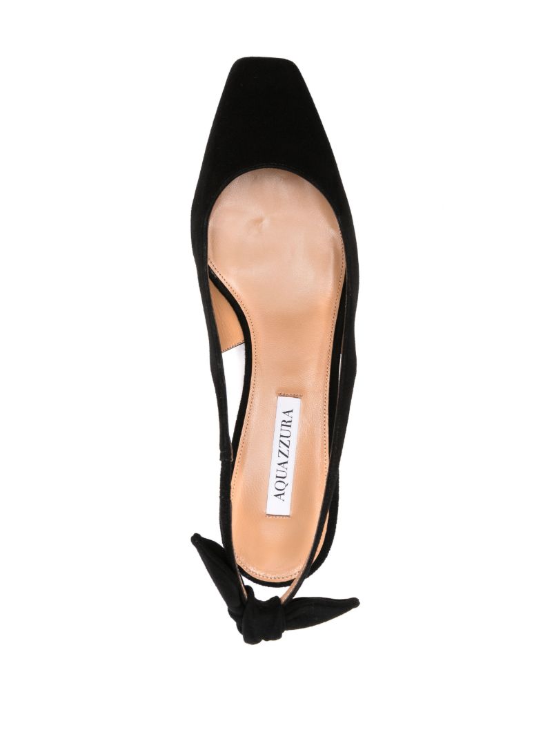 Black Very Bow Tie 35 Suede Pumps