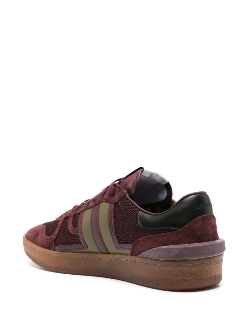 Red Clay Panelled Mesh Sneakers