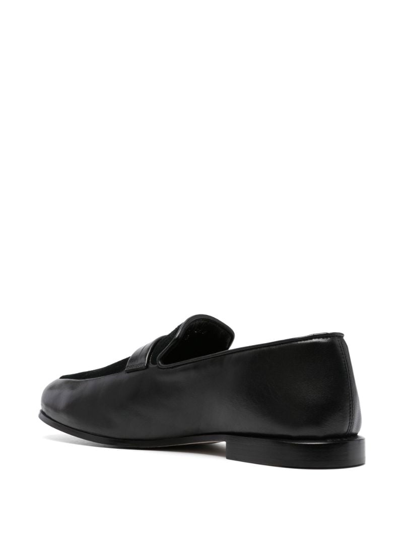 Black Leather Loafers