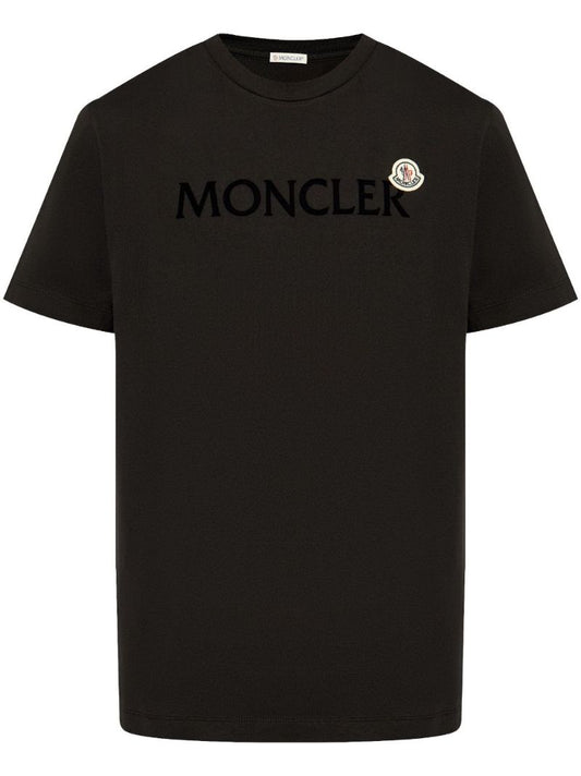 Black Logo-applique Cotton T-shirt