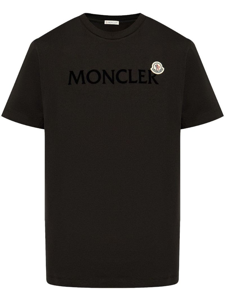 Black Logo-applique Cotton T-shirt