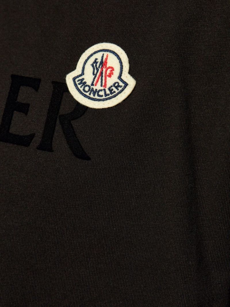 Black Logo-applique Cotton T-shirt