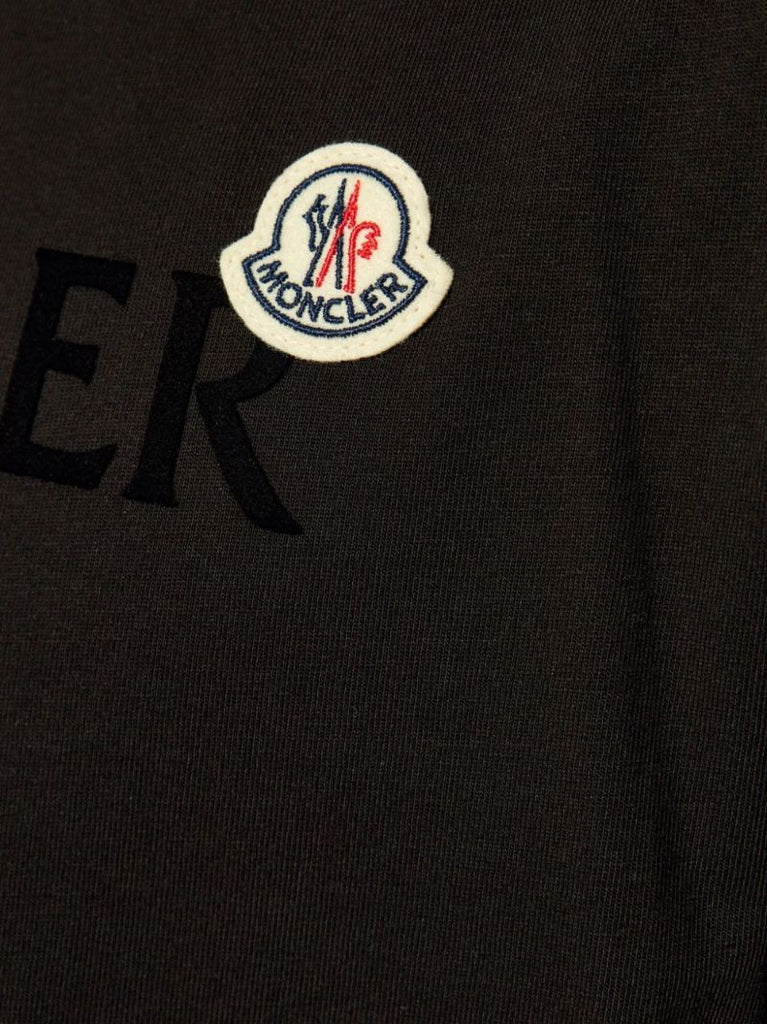 Black Logo-applique Cotton T-shirt