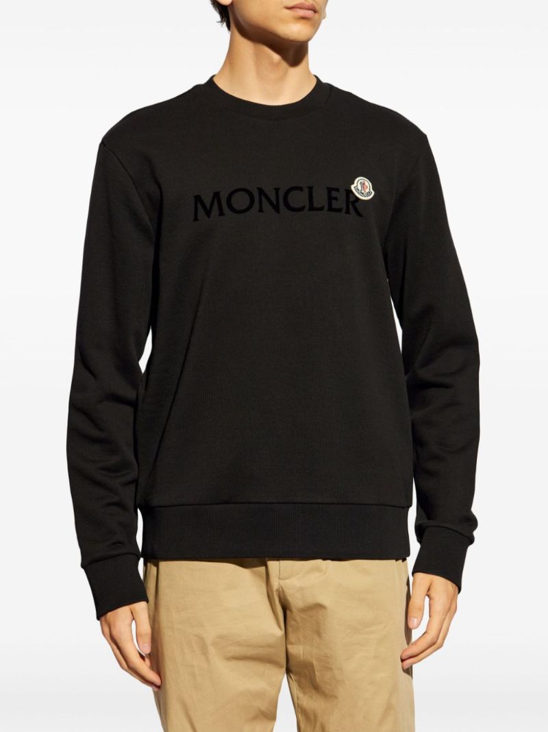Flocked-logo Cotton Sweatshirt