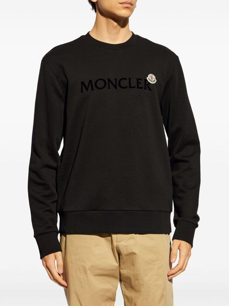 Flocked-logo Cotton Sweatshirt