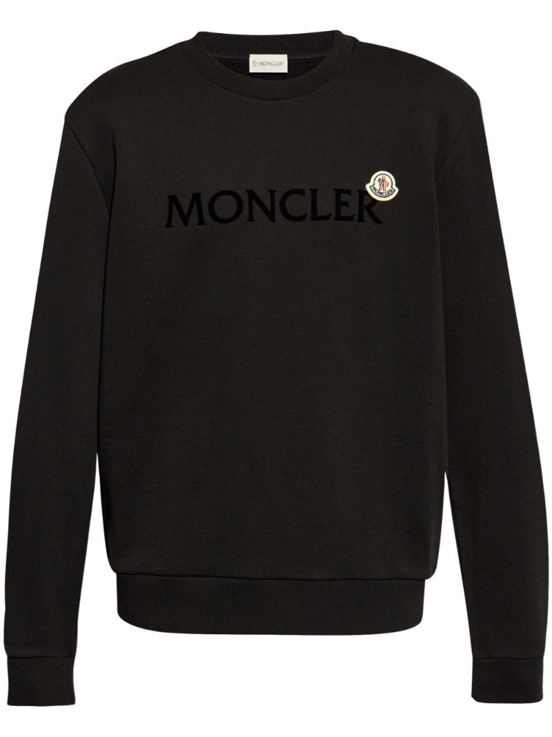 Flocked-logo Cotton Sweatshirt