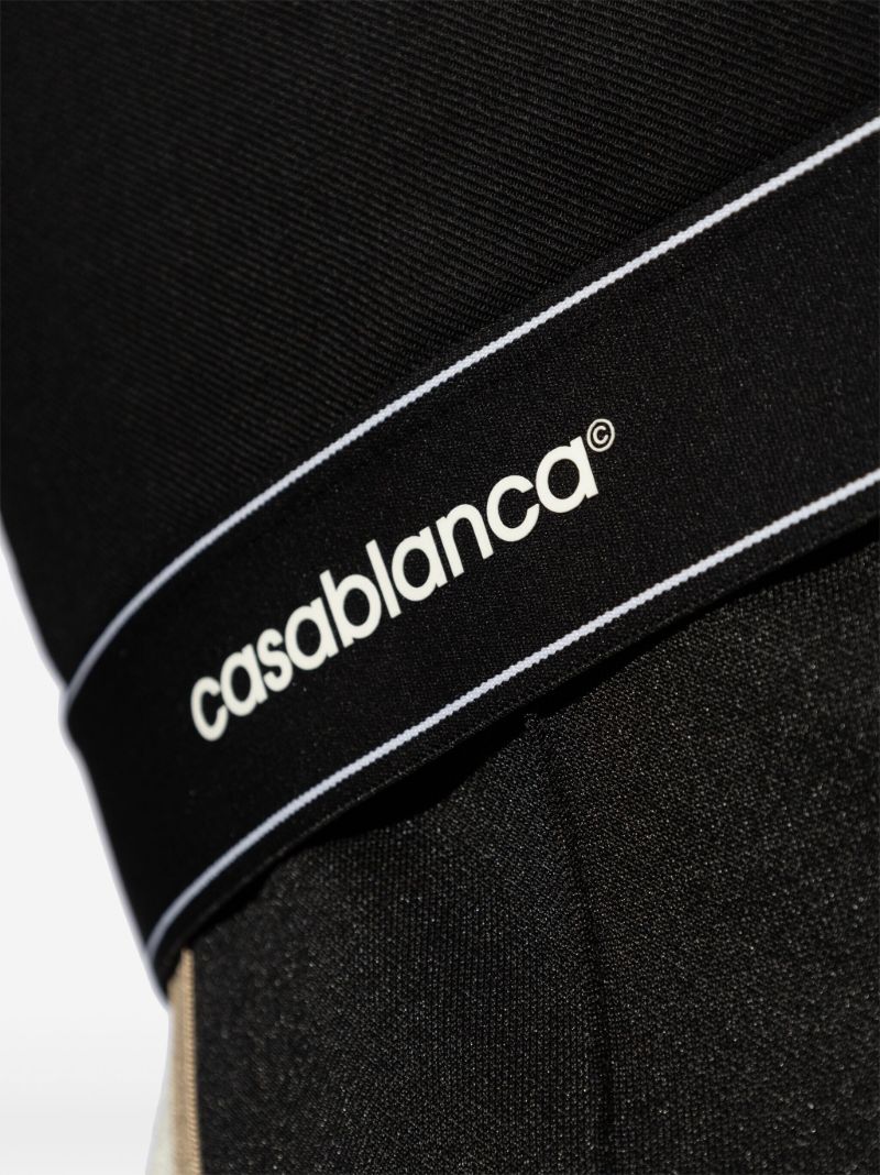 Black Logo-print Bomber Jacket