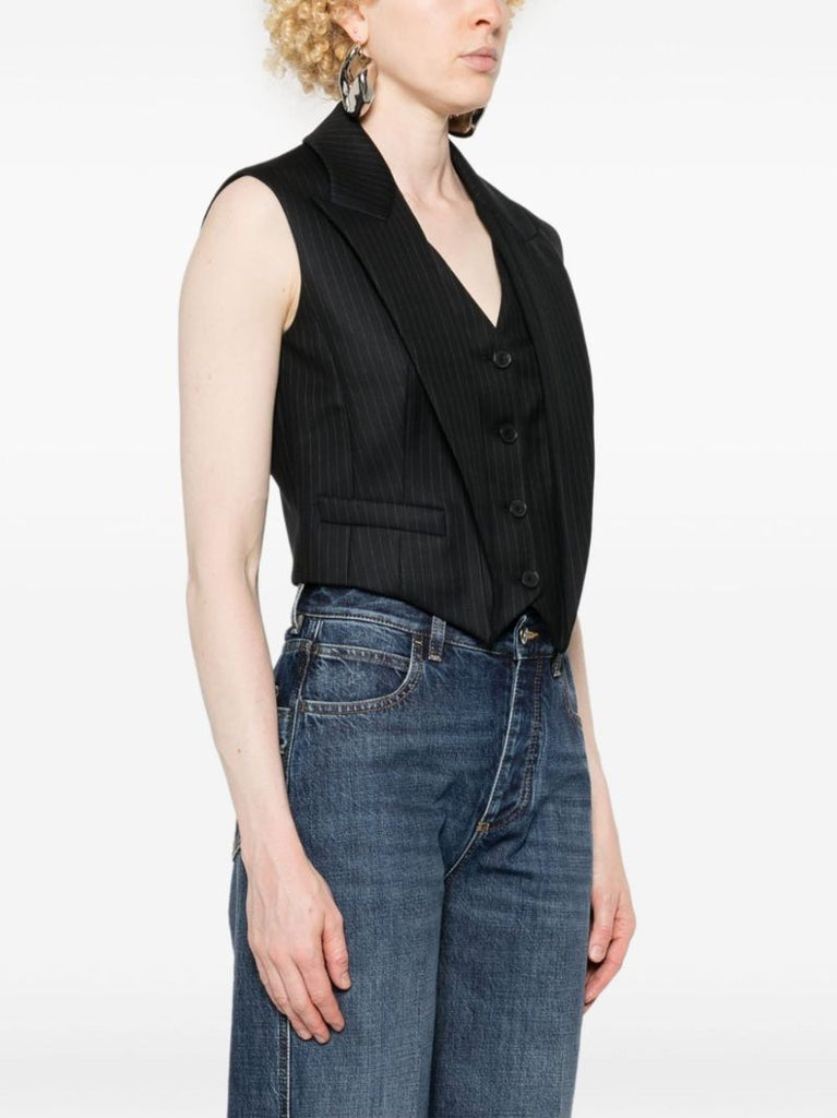 Pinstripe Wool Waistcoat