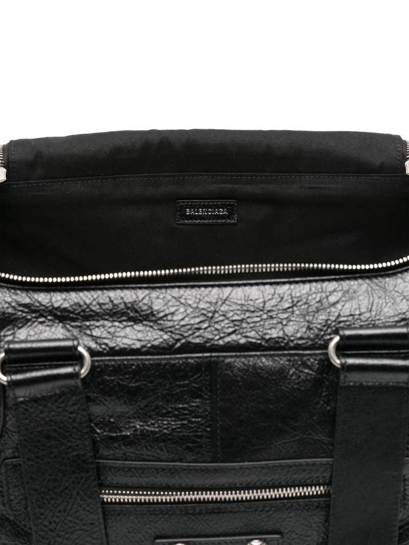 Black Le Cagole Leather Holdall