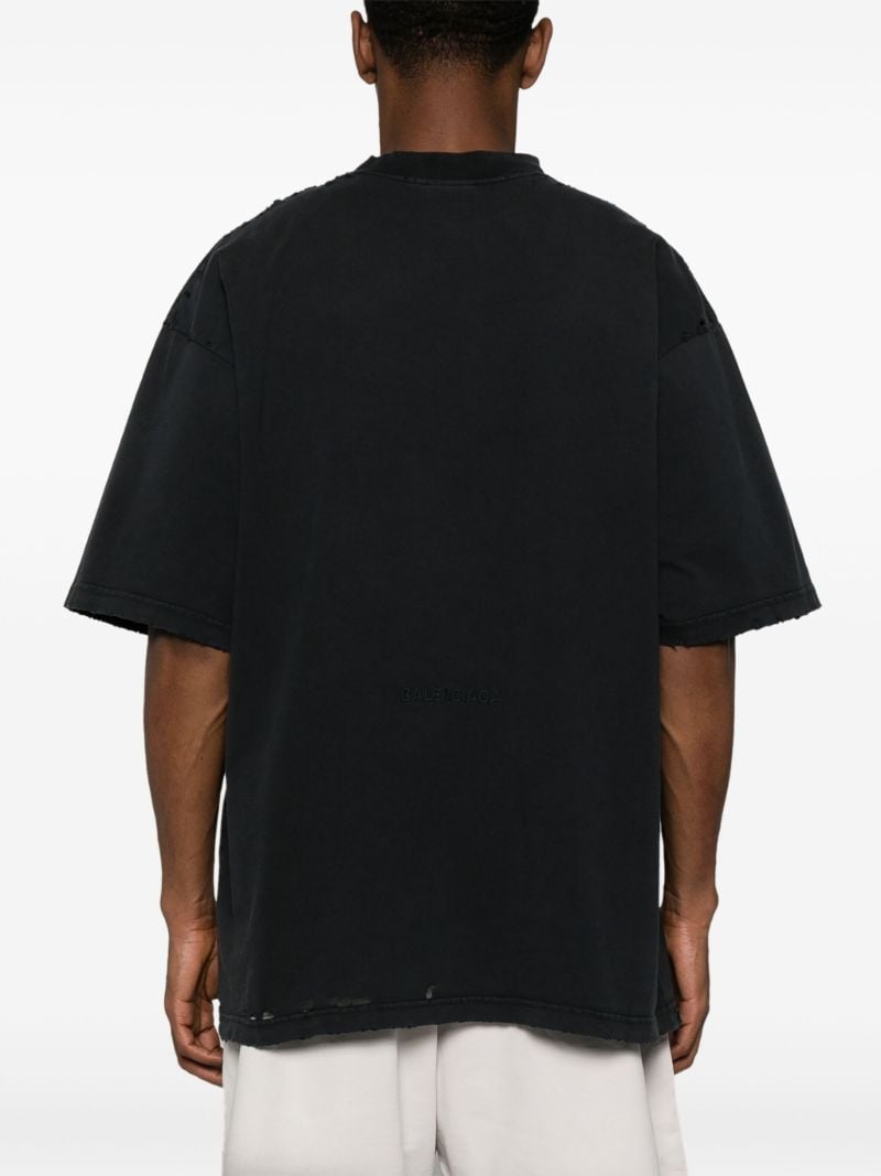 Black Paris Liberty Cotton T-shirt