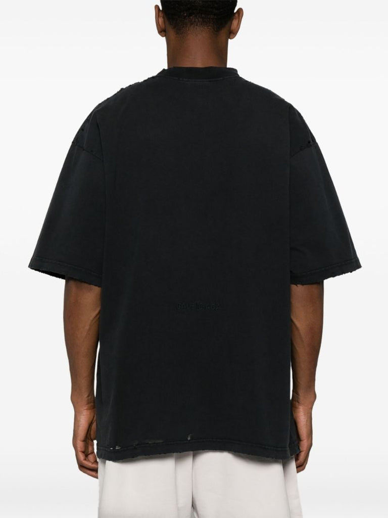Black Paris Liberty Cotton T-shirt