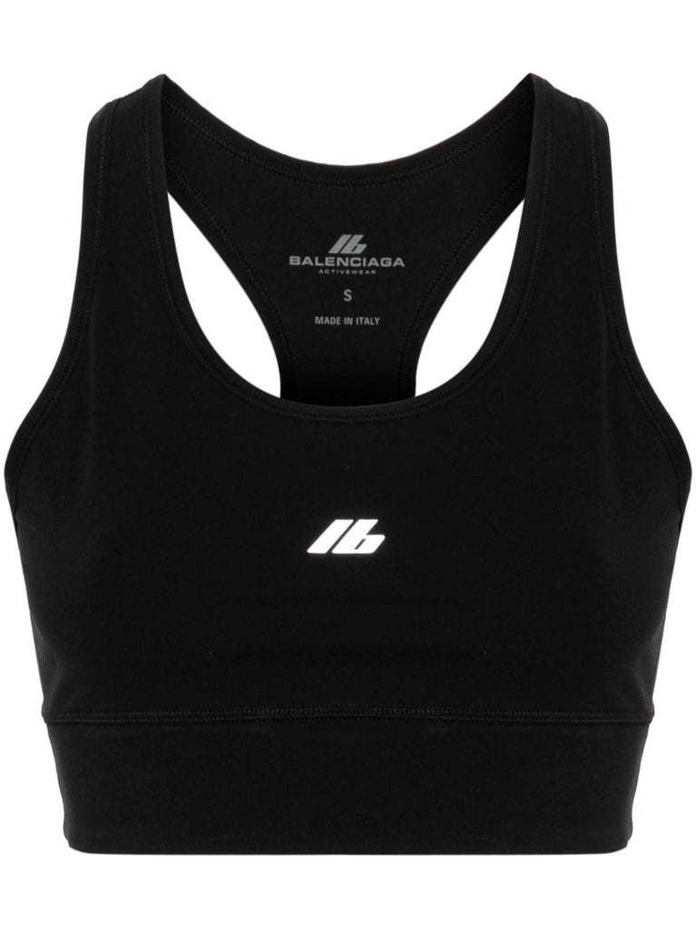 Black Activewear Sports Bra