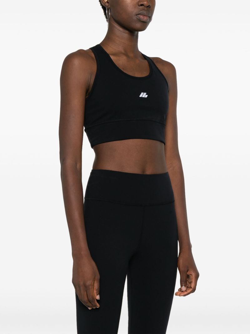Black Activewear Sports Bra