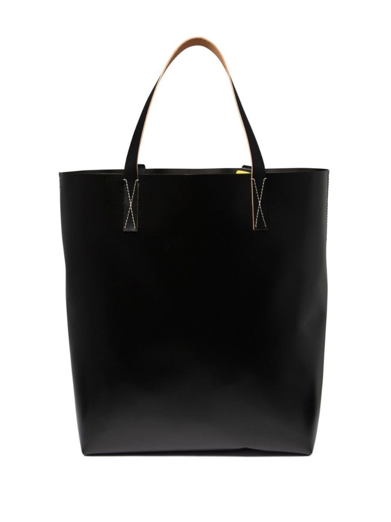 Neutral Tribeca Faux-leather Tote Bag