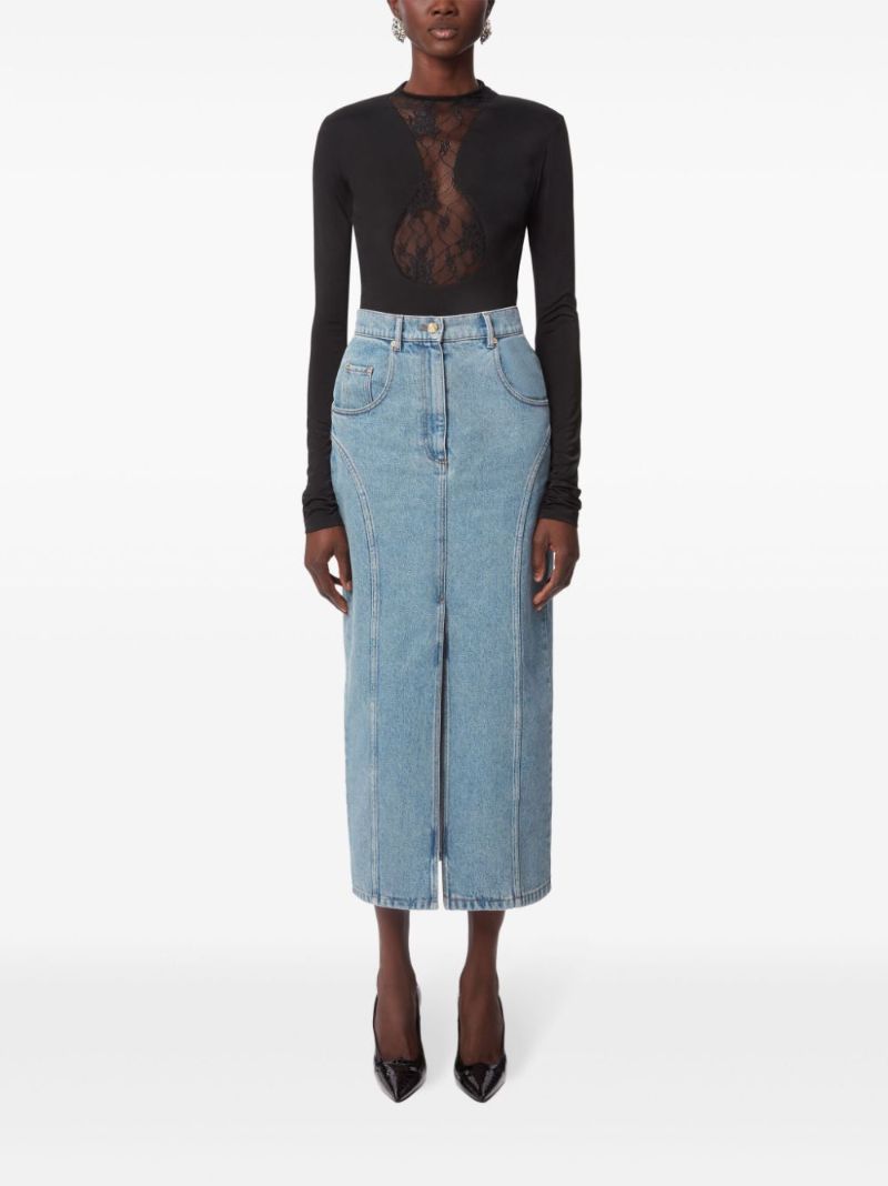 Denim Midi Skirt