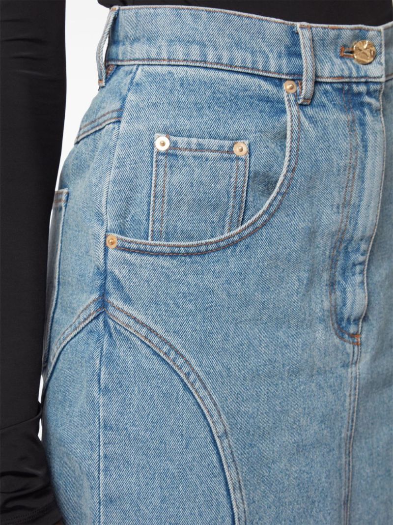 Denim Midi Skirt