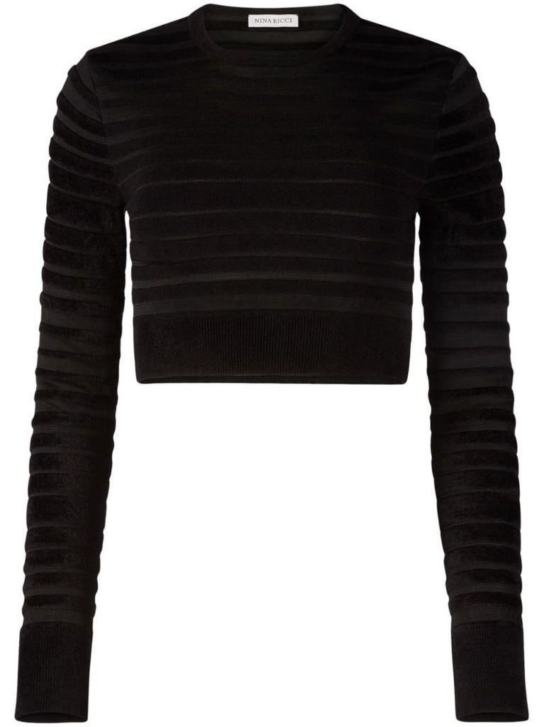 Striped Cropped Sweater