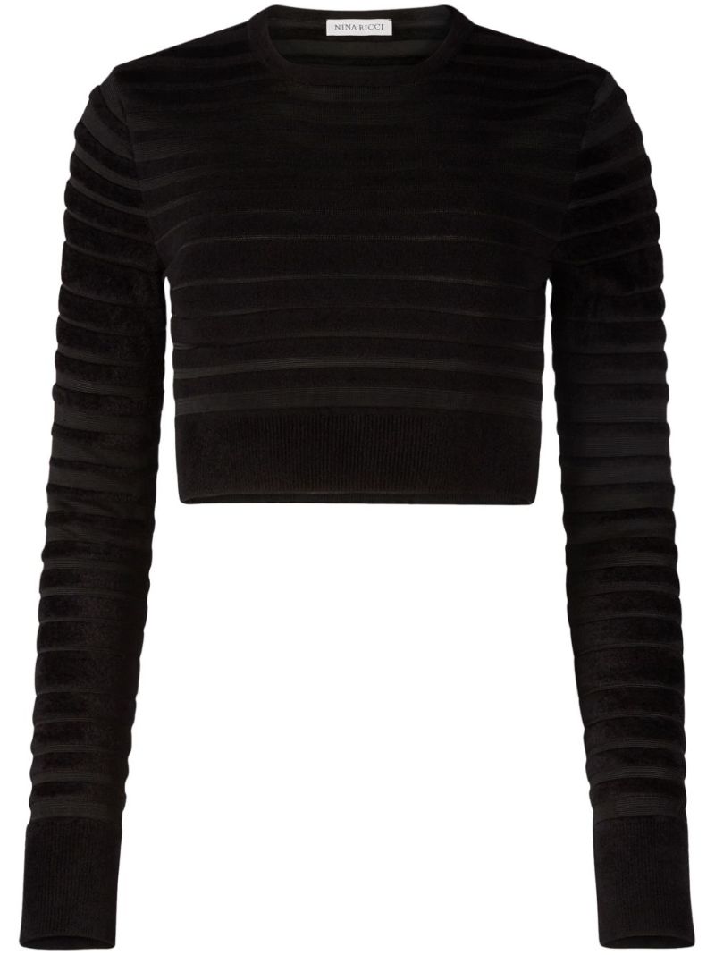 Striped Cropped Sweater