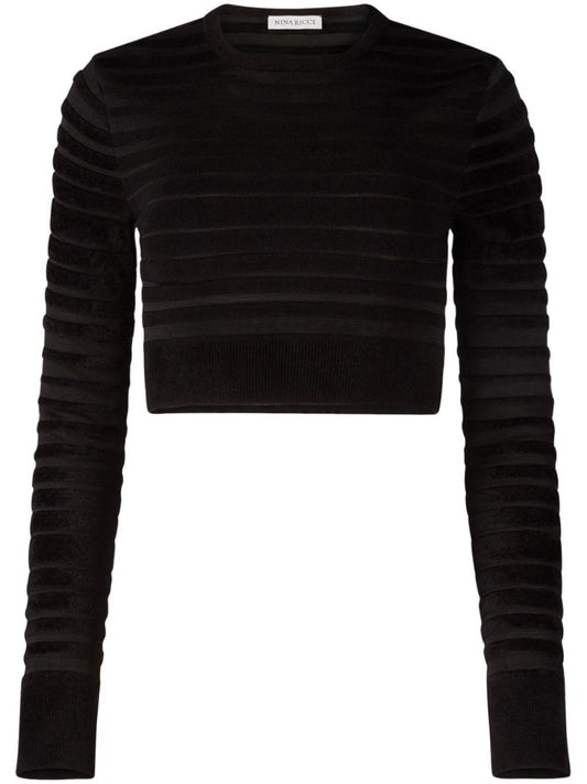 Striped Cropped Sweater