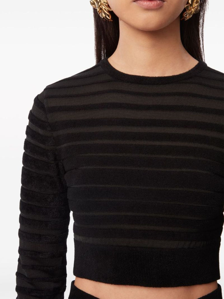 Striped Cropped Sweater