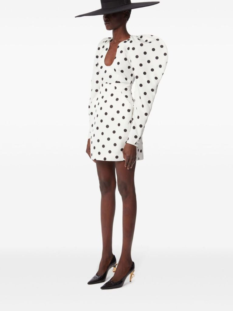 High-waisted Taffeta Mini Skirt