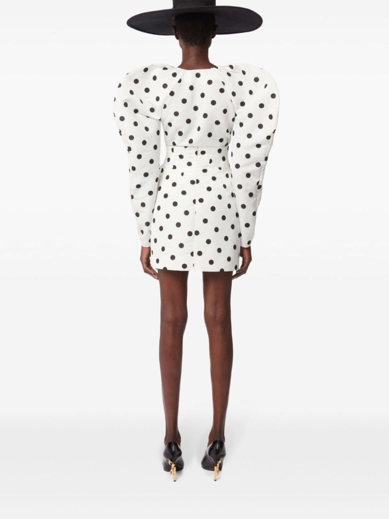 High-waisted Taffeta Mini Skirt