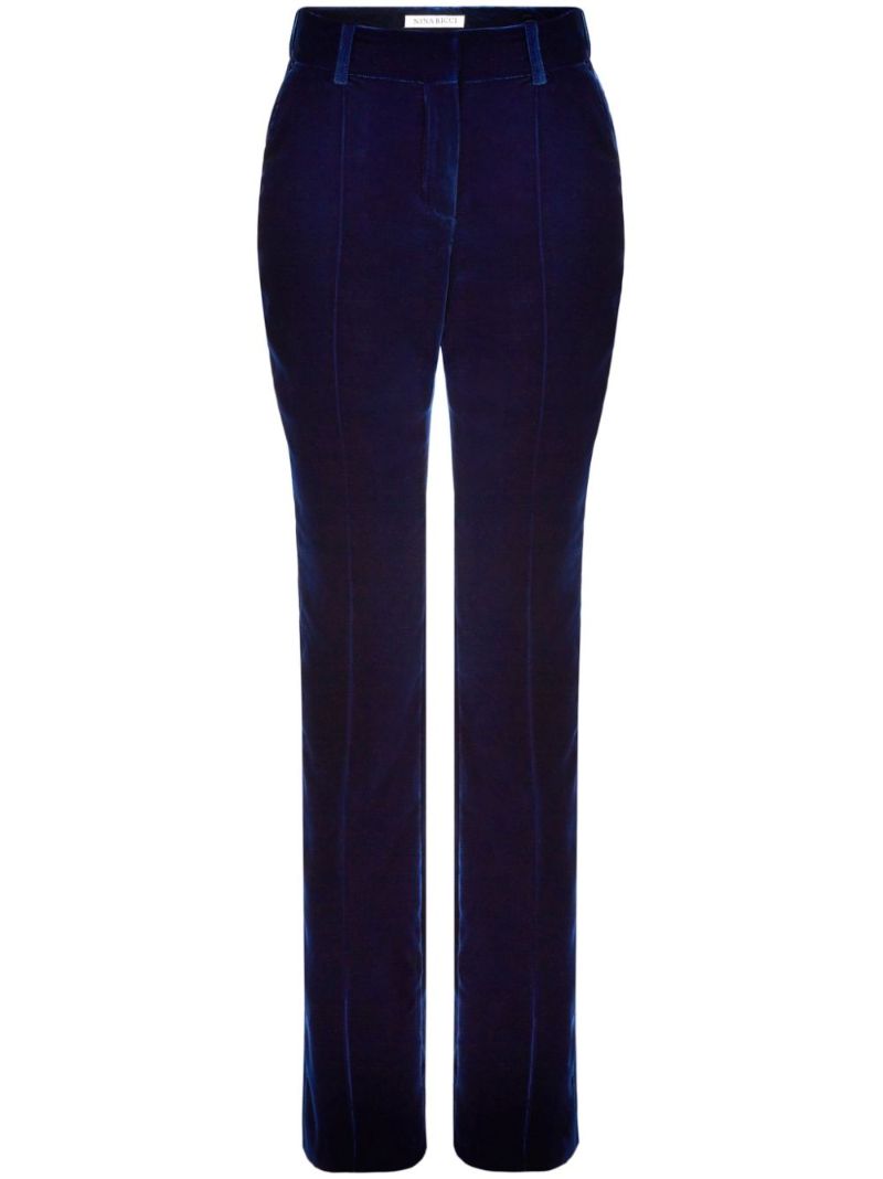 Straight-leg Velvet Trousers