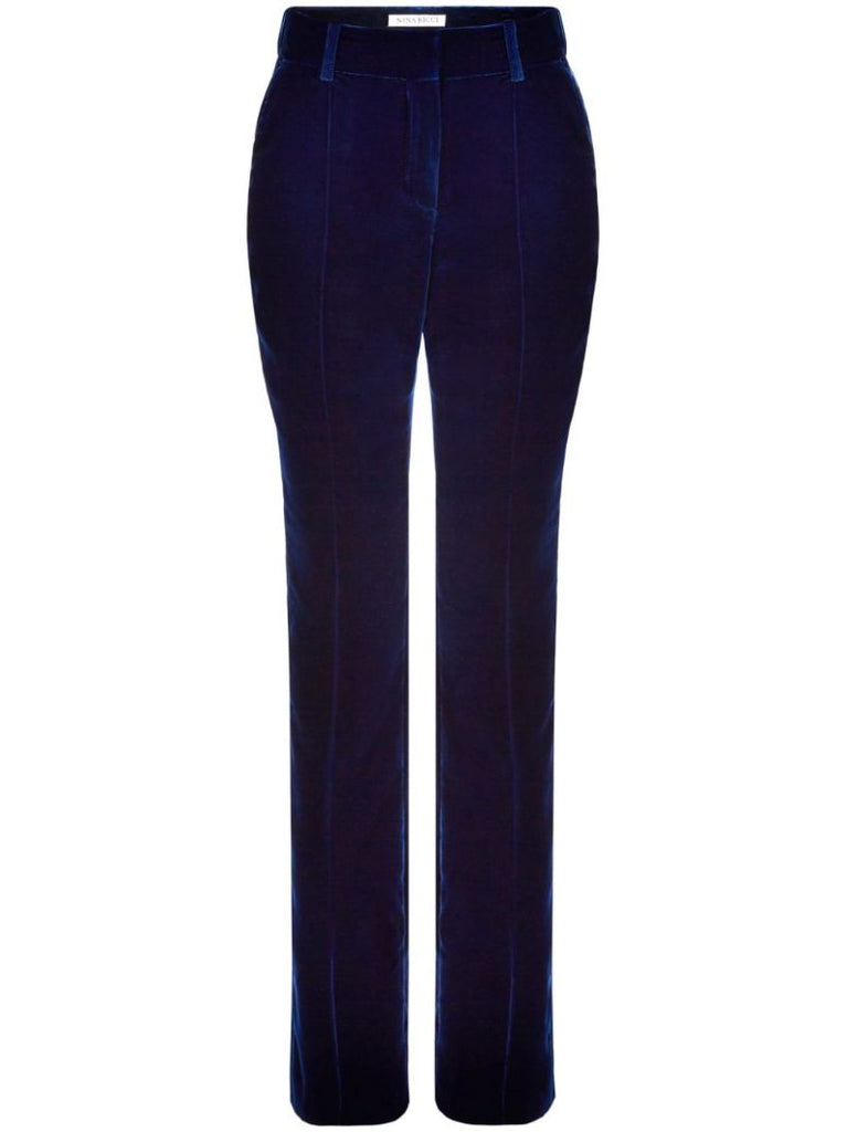 Straight-leg Velvet Trousers