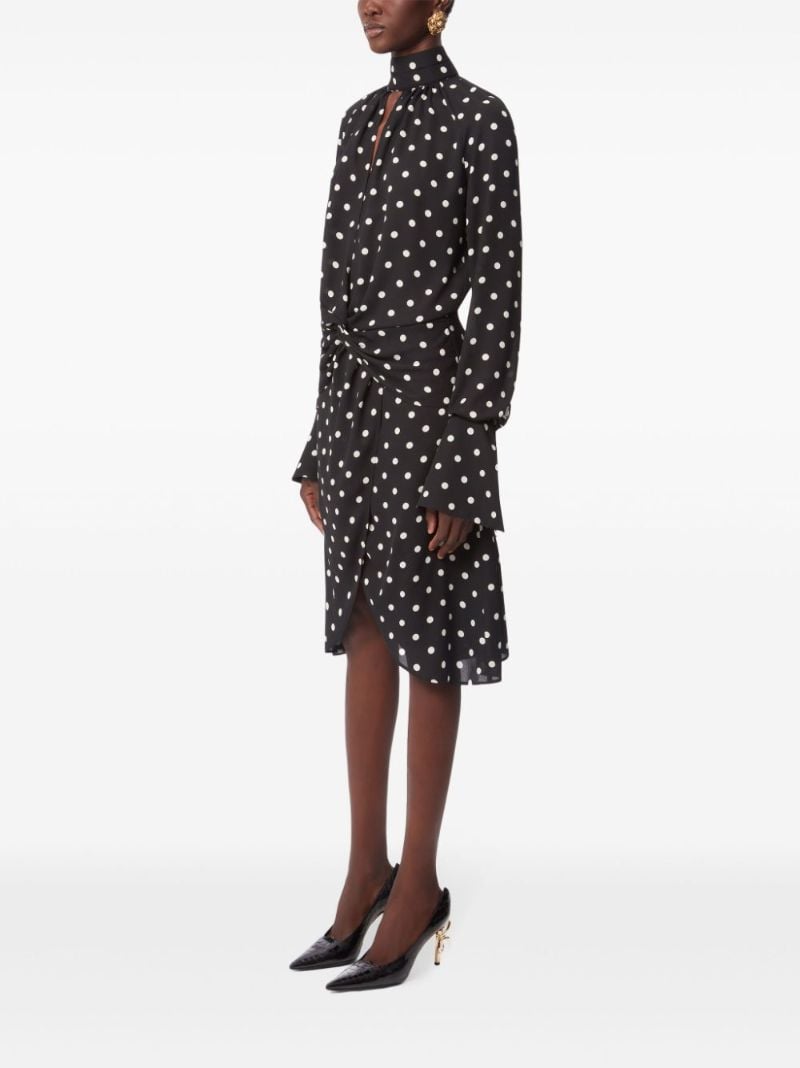 High-neck Midi Dress