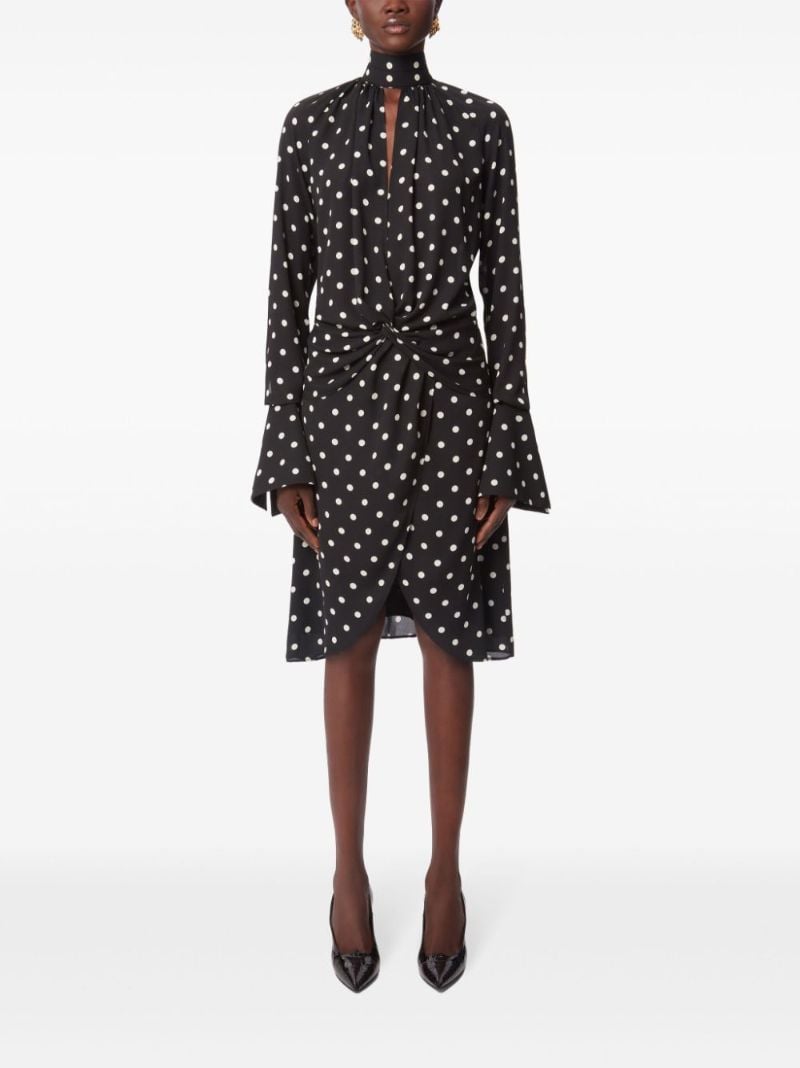 High-neck Midi Dress